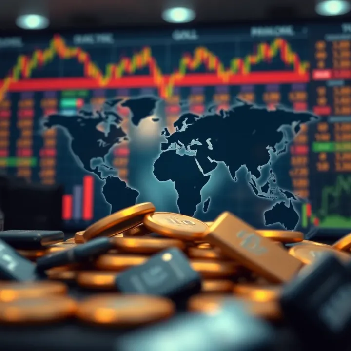 Global Influences on Gold Market Illustration of global economic factors influencing gold prices