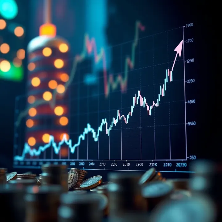 Graph showing upward trend and future projections of Hook Coin's market price