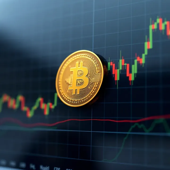 Chart displaying Ordi Coin price fluctuations over time with key trend lines and support levels