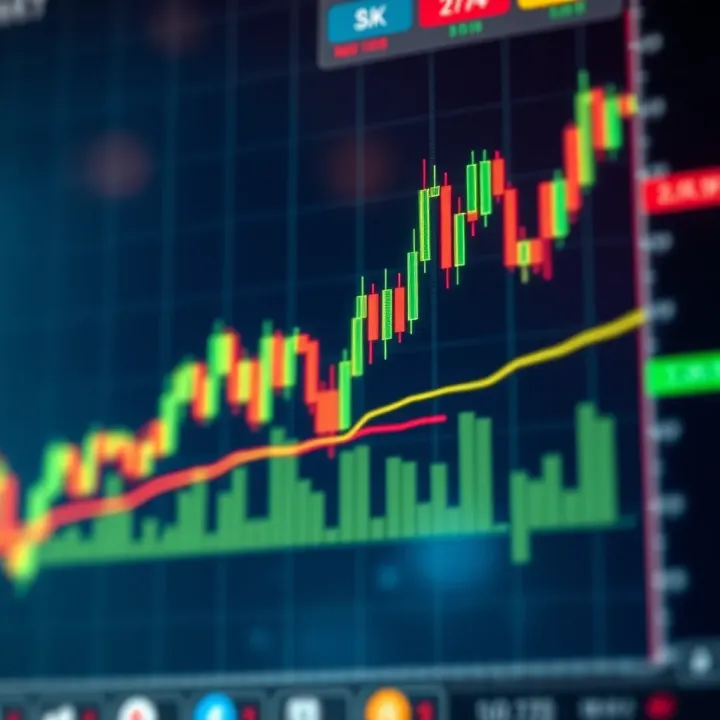 Technical chart displaying Pepe Coin's moving averages and volume indicators