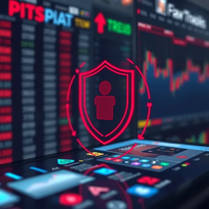 Security Features in Trading Applications for Pakistani Traders Illustration of secure trading with shield icon representing safety features in trading apps for Pakistani users