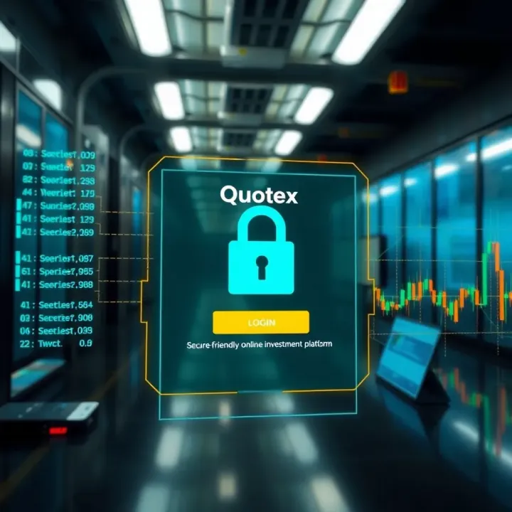 Secure login interface emphasizing encryption and protection for online investment accounts