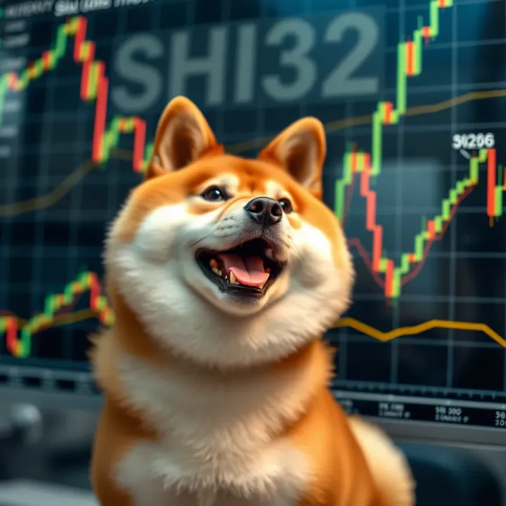 Shiba Inu Cryptocurrency Price Trend Analysis Graph depicting Shiba Inu cryptocurrency price trends and fluctuations