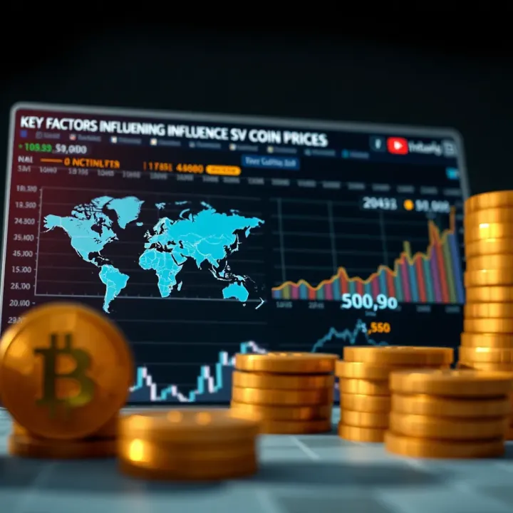 Analytical chart showing factors influencing SSV Coin price including global and local economic indicators