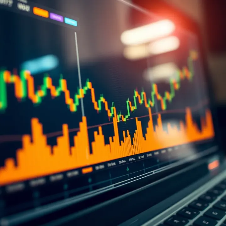 Bitcoin Price Trends and Market Indicators Graph showing Bitcoin price fluctuations with trend lines and market indicators