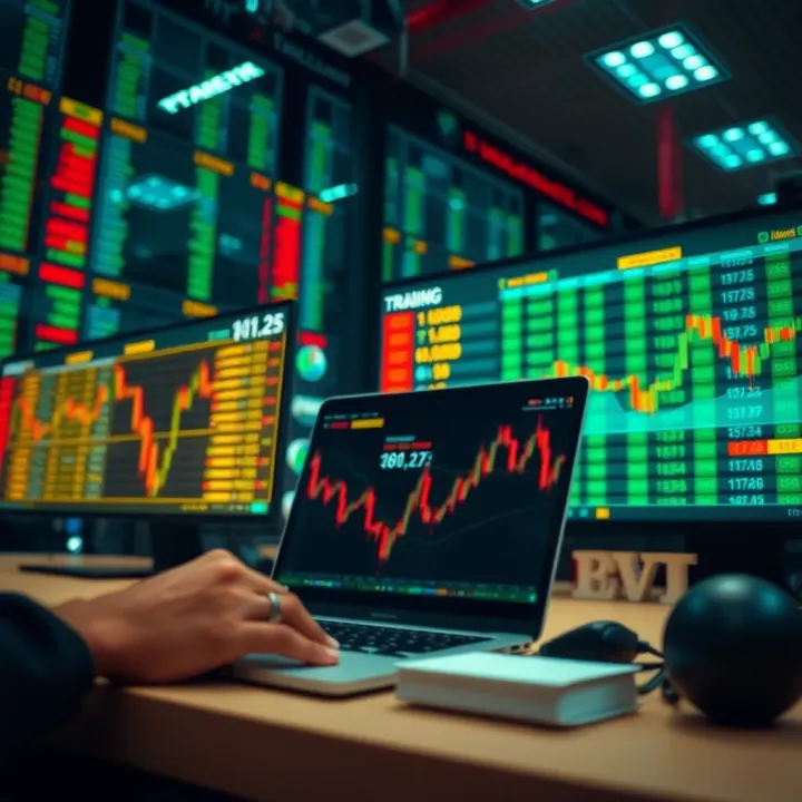 Secure Online Trading Environment Secure online trading with encrypted connections and data protection