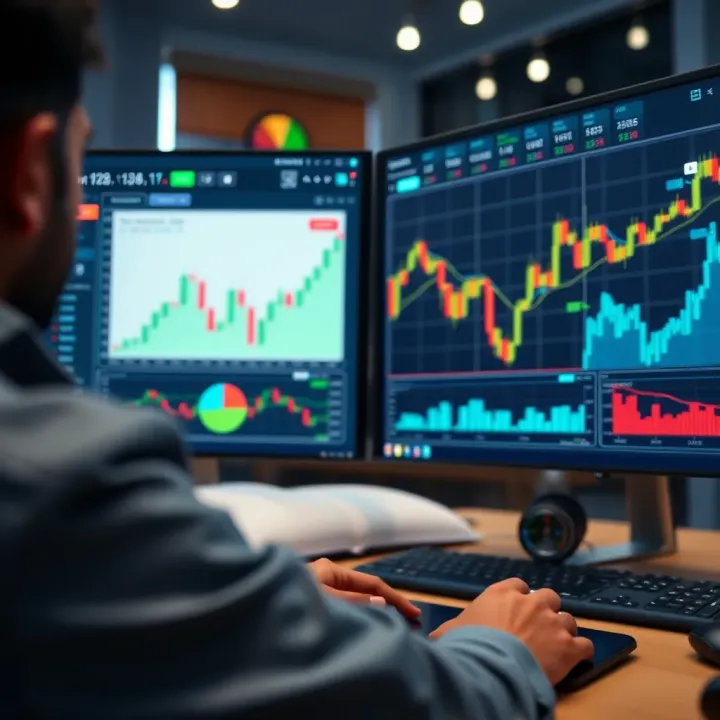 User interface of TradeView showing diverse market analysis tools and customizable trading dashboards