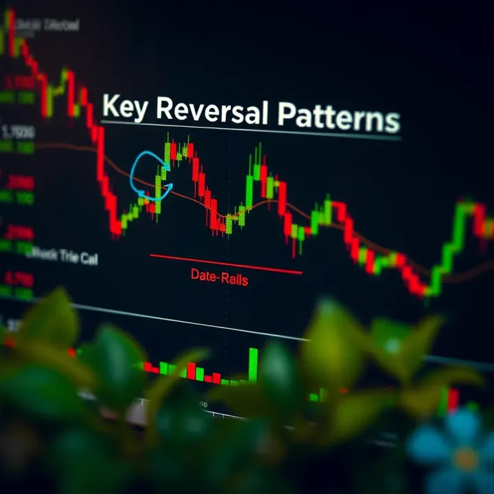 Diagram highlighting common reversal chart patterns used by traders to predict market shifts