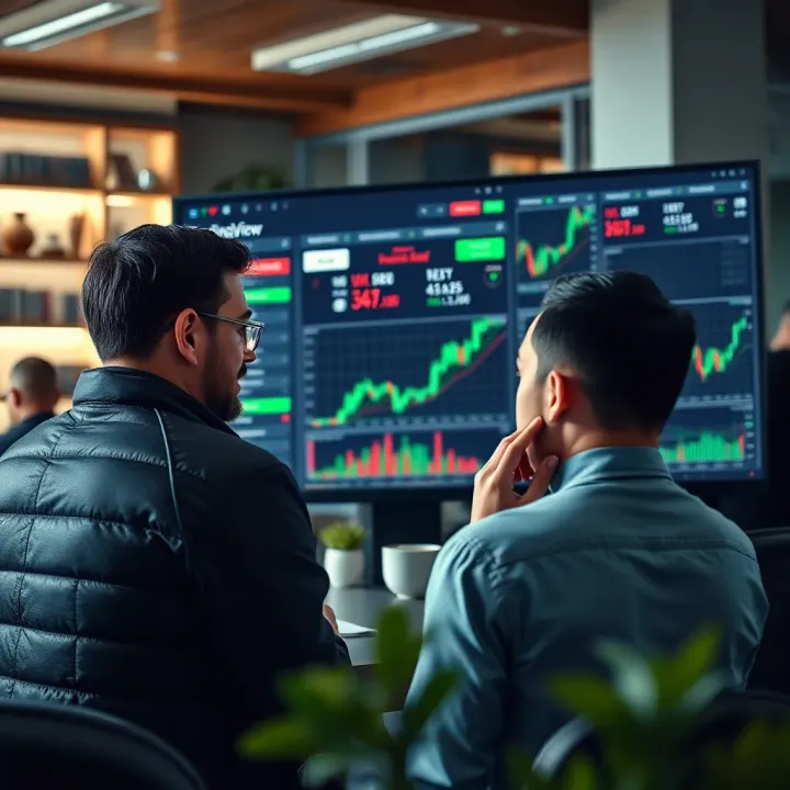 Community discussion forum on TradingView platform showing trader interactions and shared market insights