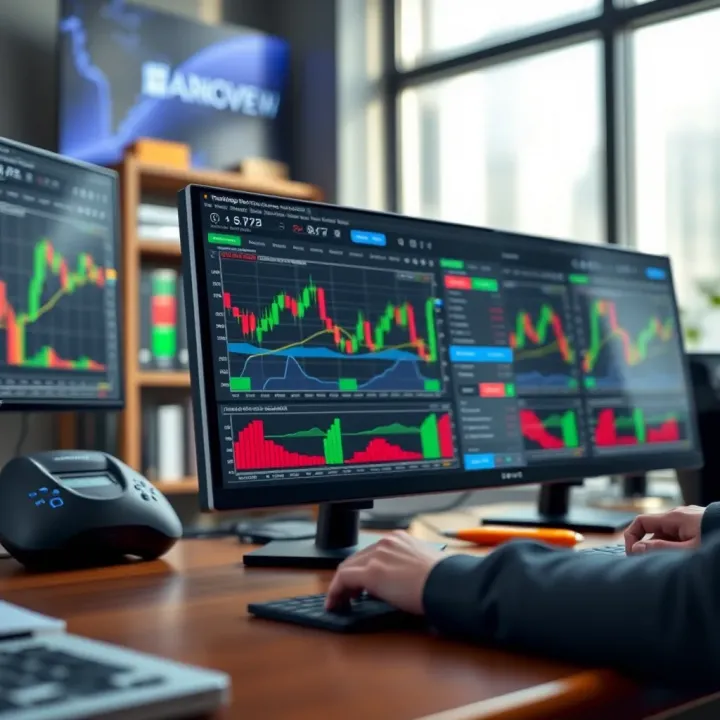 Customizable Market Charts on TradingView TradingView platform displaying various customizable market charts and technical indicators