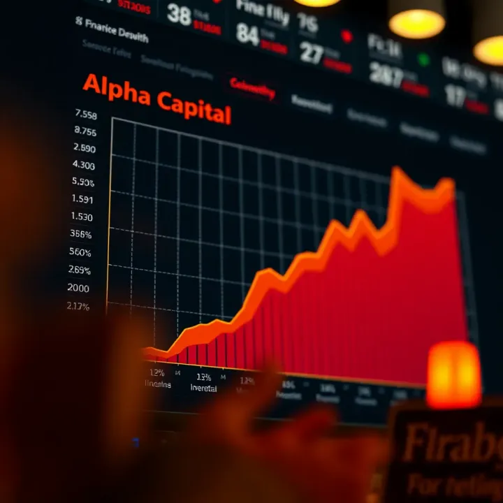 Graph showing growth of investment portfolio influenced by Alpha Capital