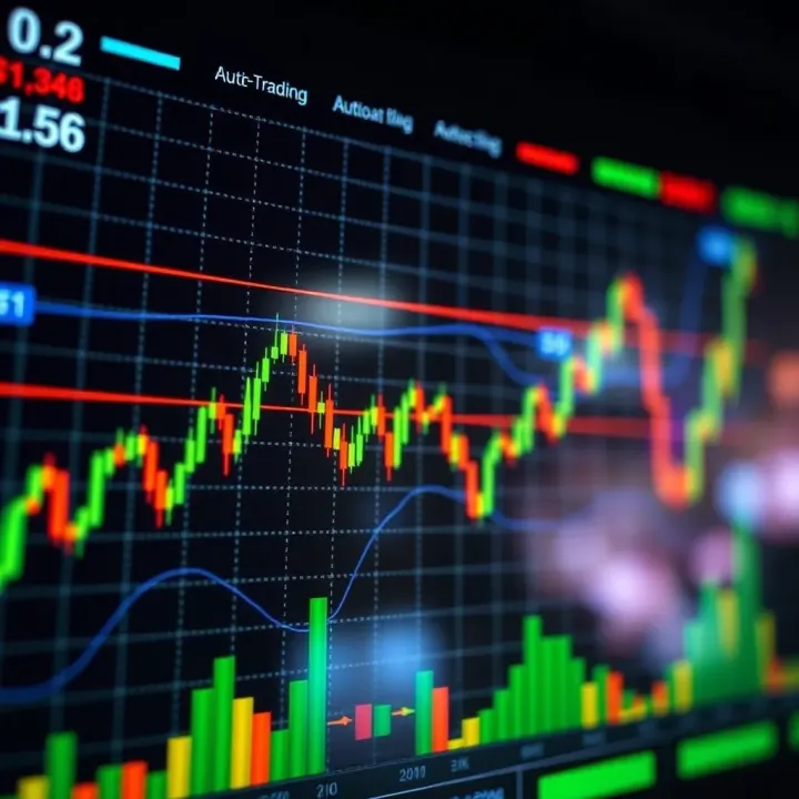 Graph showing automated trade replication between experienced trader and follower in a financial market