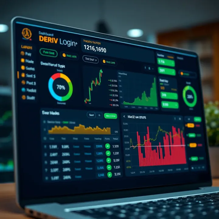 Dashboard overview of a trading account with charts and account management options