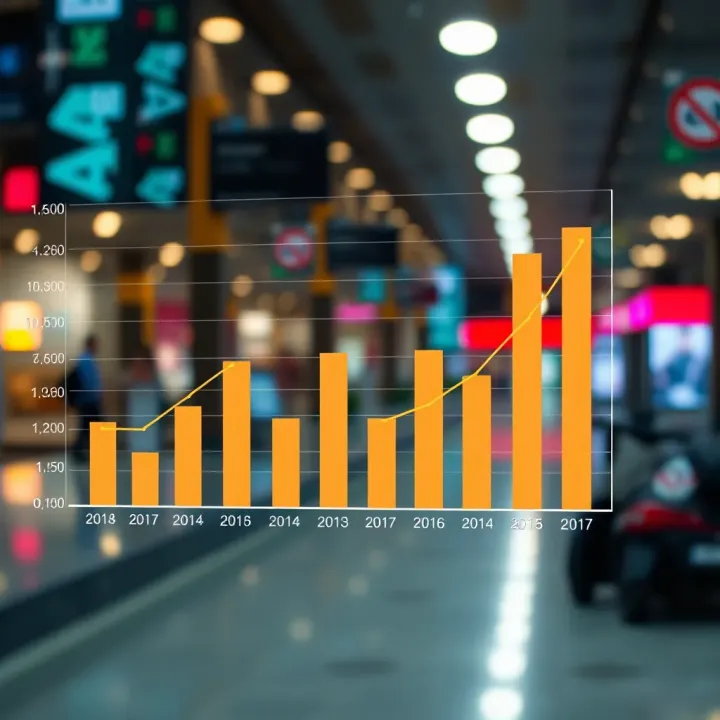 Digital Engagement Trends and Business Growth in Pakistan Graph showing digital engagement trends and local business growth in Pakistan