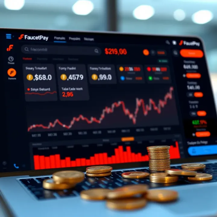 Dashboard showing earnings and wallet balance on a cryptocurrency micro-wallet platform