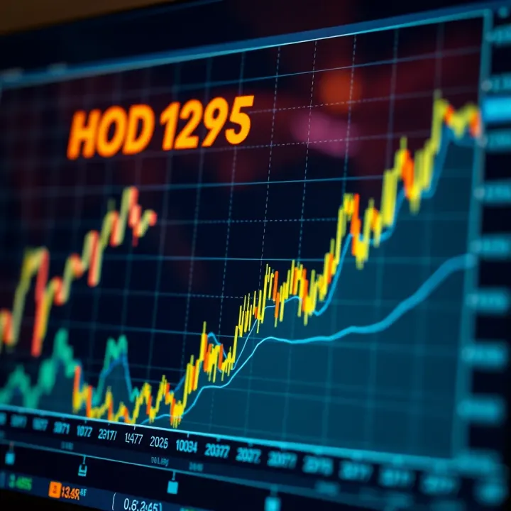 Graph depicting cryptocurrency price fluctuations with a focus on long-term holding strategy and investor patience