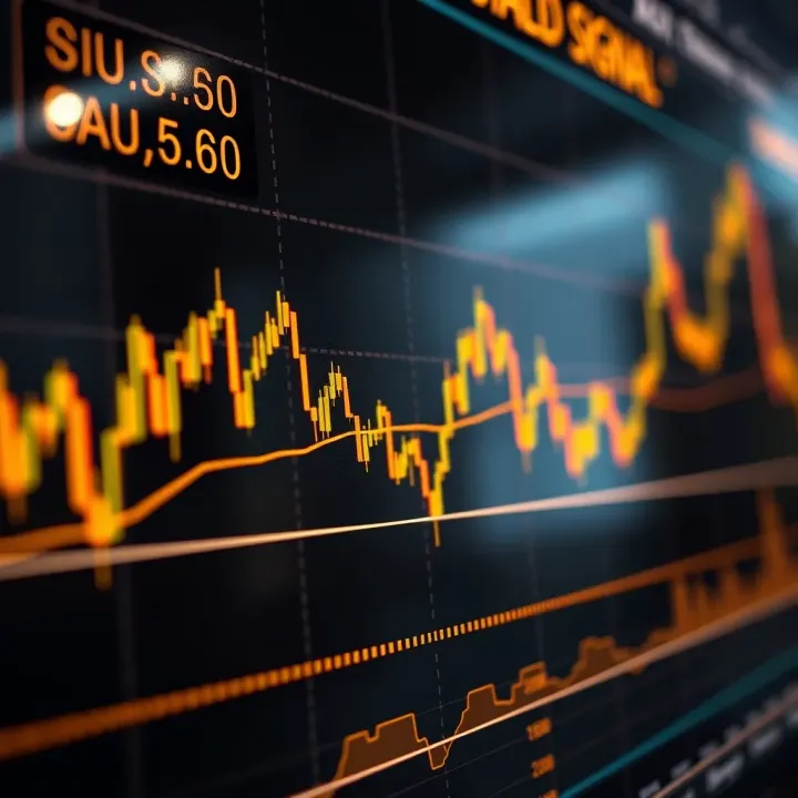 Chart illustrating gold price movements and XAUUSD trading signals