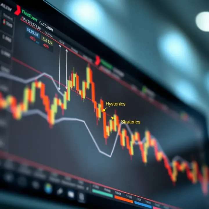 Graph depicting the application of the XHMaster Formula Indicator in trading scenarios with annotated strategic points