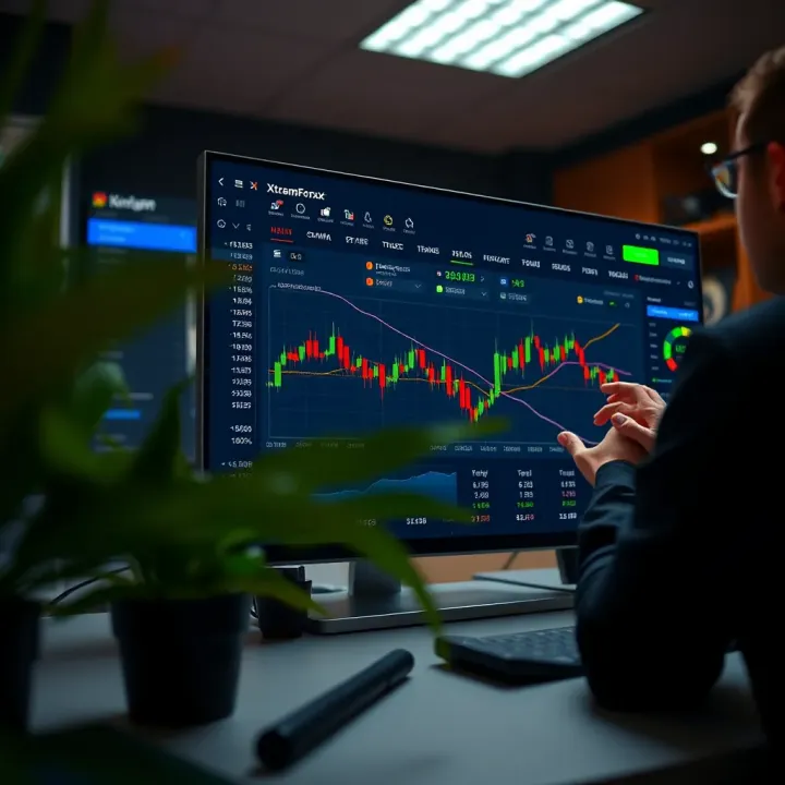 XtreamForex Trading Dashboard and Account Management Dashboard showing various trading tools and account management options on XtreamForex